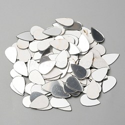 120Pcs Acrylic Teardrop Mirror Mosaic Wall Stickers, Self-adhesive Wall DIY Decals for Home Wall Cabinet Decorations, Silver, 15.5x10x1mm(OACR-WH0032-10A-02)