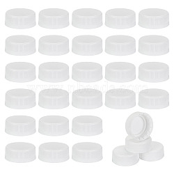 Plastic Bottle Cap, Column, White, 41x16mm, Inner Diameter: 39mm(SIL-WH0045-61A)