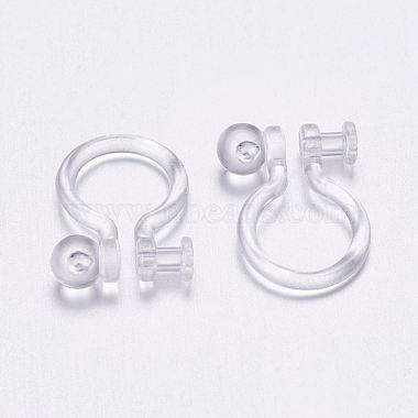 Plastic Clip-on Earring Findings(KY-P007-H01)-4