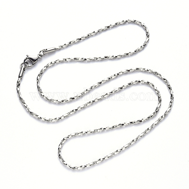 304 Stainless Steel Coreana Chain Necklace(NJEW-S420-006A-P)-3