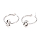Brass Knot Hoop Earrings for Women(X-EJEW-A072-19P)-1