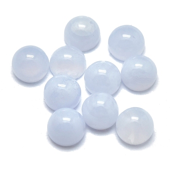 Natural Blue Lace Agate Cabochons, Half Round/Dome, 4x2mm
