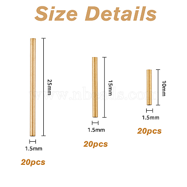 dicosmétique 60pcs 3 style 304 perles en tube d'acier inoxydable(STAS-DC0013-24)-2