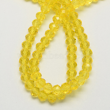 Handmade Imitate Austrian Crystal Faceted Rondelle Glass Beads(X-G02YI084)-2