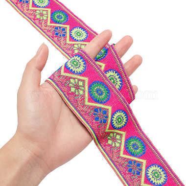 Embroidery Polyester Ribbons(OCOR-WH0064-13C)-3