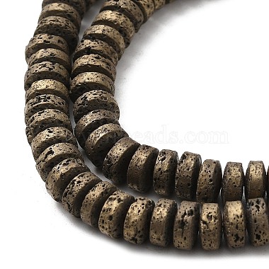 Electroplated Natural Lava Rock Beads Strands(G-Q1009-F01-01F)-3