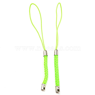 Lawn Green Polyester Mobile Straps