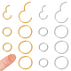 16Pcs 4 Styles 304 Stainless Steel Twister Clasps(STAS-UN0040-53)-1