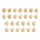 104pcs 26 perles européennes en bois naturel non fini de style(WOOD-LS0001-03)-2
