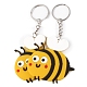 PVC Plastic Bees Pendant Keychain(WG72773-01)-2