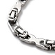 Anti-Tarnish 201 Stainless Steel Link Chain Necklace & Bracelets Set(SJEW-G083-05P)-2