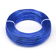 Round Aluminum Wire, Flexible Craft Wire, for Beading Jewelry Doll Craft Making, Royal Blue, 22 Gauge, 0.6mm, 280m/250g(918.6 Feet/250g)(AW-S001-0.6mm-09)