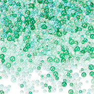 200G Glass Beads, Bubble Beads, Round, No Hole, Medium Aquamarine, 2~3mm(GLAA-OC0001-32A)