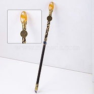 Natural Red Agate Twelve Constellation Magic Wand, Cosplay Magic Wand, for Witches and Wizards, Virgo, 300mm(PW-WG48147-08)