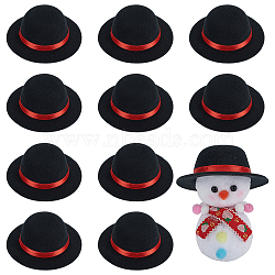 Eva & Cloth Craft Doll Hat, Stuffed Toy Clother, for DIY Doll Toys Puppet Plush Animal Making, Black, 82x29.5mm, Inner Diameter: 46.5mm(DIY-WH0591-087A)