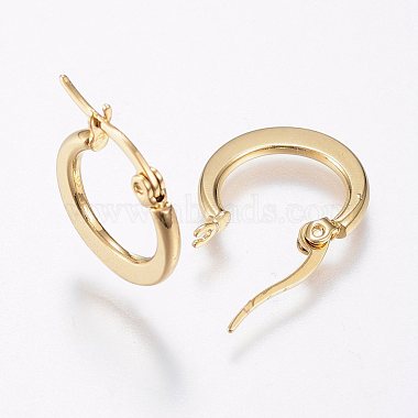 304 Stainless Steel Hoop Earrings(X-EJEW-F105-24G)-2
