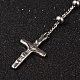 201 Stainless Steel Rosary Bead Necklaces(X-NJEW-L427-22P)-2