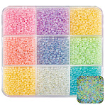 7200Pcs 9 Colros Luminous Bubble Beads, DIY 3D Nail Art Decoration Mini Glass Beads, Tiny Caviar Nail Beads, Mixed Color, 2~2.5mm, 800pcs/color (SEED-PA0001-31)