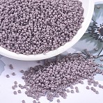 MIYUKI Round Rocailles Beads, Japanese Seed Beads, 11/0, (RR410F) Matte Opaque Mauve, 11/0, 2x1.3mm, Hole: 0.8mm, about 1111pcs/10g(X-SEED-G007-RR0410F)