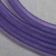 Plastic Net Thread Cord, DarkSlate Blue, 10mm, 30Yards(PNT-Q003-10mm-25)