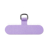 Cloth Mobile Phone Lanyard Patch, Phone Strap Connector Replacement Part Tether Tab for Cell Phone Safety, T- Shaped, Lilac, 3.45~3.5x6~6.05x0.06cm, Hole: 9x7mm(AJEW-F061-01A)
