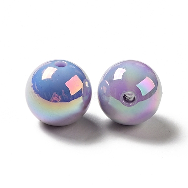 Placage uv perles acryliques irisées arc-en-ciel opaques(MACR-D063-01A-04)-3