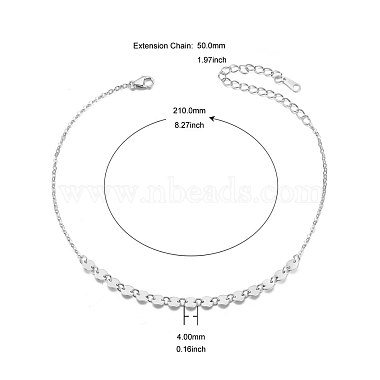 SHEGRACE Rhodium Plated 925 Sterling Silver Link Anklet(JA74A)-2