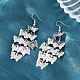 Brass Dangle Earrings(EJEW-B157-02B-P)-2