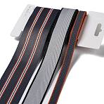 9 Yards 3 Styles Polyester Ribbon, for DIY Handmade Craft, Hair Bowknots and Gift Decoration, Black Gray Color Palette, Gray, 3/8~1-5/8 inch(10~40mm) about 3 yards/style(SRIB-C002-03B)