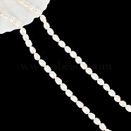 1 Strand Natural Cultured Freshwater Pearl Beads Strands, Rice, Creamy White, 6~8x5~6mm, Hole: 0.8mm, about 48pcs/strand, 13.77 inch~14.17 inch(PEAR-NB0002-20)