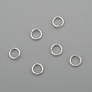 304 Stainless Steel Jump Rings, Open Jump Rings, Silver, 24 Gauge, 3.5x0.5mm, Inner Diameter: 2.5mm(STAS-H380-10S-B)
