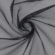 2M Polyester Mesh Fabric, for Dress Costumes Decoration, Black, 200x159x0.02cm(DIY-WH0308-487A)