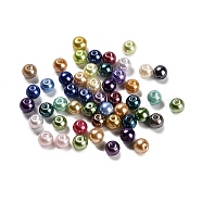 Baking Painted Pearlized Glass Pearl Round Bead, Mixed Color, 8mm, Hole: 1.5mm, 746pcs/500g(HY-XCP0001-20)