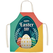 Cute Easter Egg Pattern Polyester Sleeveless Apron, with Double Shoulder Belt, for Household Cleaning Cooking, Colorful, 470x380mm(PW-WG98916-40)