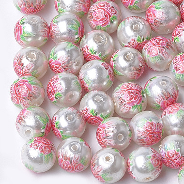 8mm WhiteSmoke Round Glass Beads