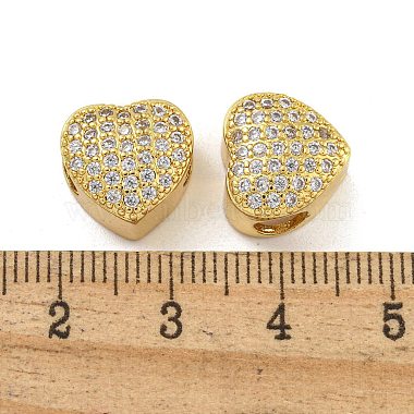 Rack Plating Brass Micro Pave Cubic Zirconia European Beads(KK-G513-43G)-3