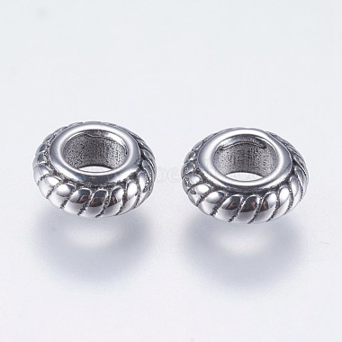 9mm Rondelle Stainless Steel Beads