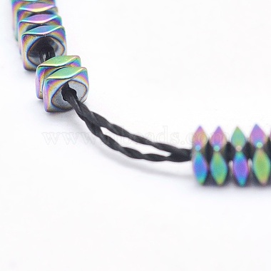 Electroplate Non-magnetic Synthetic Hematite Beads Strands(G-L489-D01)-2