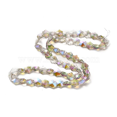 Transparent Electroplate Glass Beads Strands(EGLA-E030-01A-01)-2