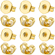 50Pcs Brass Friction Ear Nuts(KK-BBC0013-54)-1