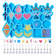 Pet 1Pc DIY Earing Silicone Mold(DIY-MP0001-07)-7