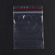Plastic Zip Lock Bags, Resealable Packaging Bags, Top Seal, Self Seal Bag, Rectangle, Red, 6x4cm, Unilateral Thickness: 1.3 Mil(0.035mm)(OPP-G001-A-4x6cm)