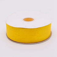 Organza Ribbon, for Crafts Gift Wrapping, Gold, 2"(50mm), about 200yards/roll(182.88m/roll)(OCOR-WH0060-08B-05)