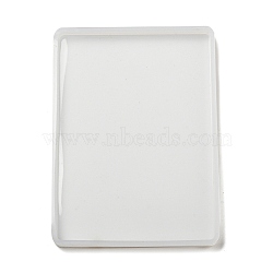 Silicone Molds, Resin Casting Molds, For UV Resin, Epoxy Resin Jewelry Making, Rectangle, White, 184x135x12mm(DIY-XCP0003-19)