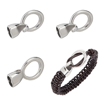 4Pcs 304 Stainless Steel S-Hook Clasps, Stainless Steel Color, 34x19x10.5mm, Hole: 12.5mm