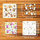 Flower & Ribbon PET Hollow Out Drawing Painting Stencils(DIY-WH0394-0125)-2