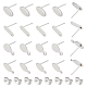 80Pcs 4 Style 304 Stainless Steel Stud Earring Findings(STAS-DC0009-96)-1