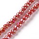 Electroplate Opaque Solid Color Glass Beads Strands(X-GLAA-E036-11E)-1