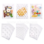 120Pcs 3 Styles  White Polka Dot OPP Cellophane Bags, Self Sealing Storage Bags, Rectangle, Mixed Shapes, 13.1x8x0.01cm, 40pcs/style(ABAG-TA0001-25)