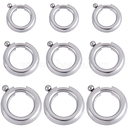 15Pcs 3 Styles 316 Surgical Stainless Steel Spring Gate Rings, Ring, Stainless Steel Color, 10~17.5x10~17.5x2~4mm, Hole: 6~10.5mm(STAS-BBC0007-83)